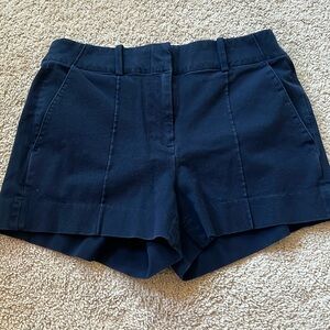 J. Crew pleated short navy size 2